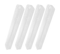RUNROTOO Plastic Paint Brush Cases with Stable Lid Small Pencil Box 4pcs Pencil Case for Displaying Pens Suitable for Ceremony and Anniversary Celebrations