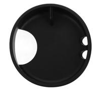 RUNROTOO Plastic Water Cup Guard Water Bottle Cap Wide Mouth Bottle Spill-proof ABS Black for Wide Mouth Bottle