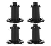 RUNROTOO Plastic Weighing Pan Replacement Feet with for 4pcs, Black Multifunctional Scale Pan Table Legs Easy Installation, Stable Leveling Tool and Electronic Scales for Kitchen