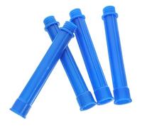 RUNROTOO Pneumatic Caulking Nozzle Tips 4Pcs Extension Tubes Small Thread Screw-On Adapter for Glass Sealant Use in Professional and Residential Caulking Tasks