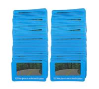 RUNROTOO Polarized Sunglasses Testing Tool 100Pcs Green Eyeglasses Test Cards for Outdoor Gear and Lens Polarization Verification Kit
