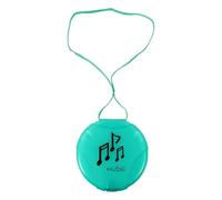 RUNROTOO Portable CD DVD Storage Case Holder for Home and Travel, Dust-Resistant Hard Plastic Disc Organizer with Creative Design and Green Colour, for Music Lovers and Personal Collections