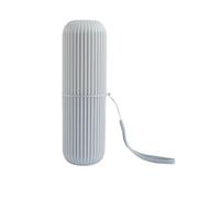 RUNROTOO Portable Toothbrush Storage Box with Toothpaste Organizer and Comb Holder, Plastic Travel Toothbrush Holder Suitable for Home and Travel Use, Stylish and Creative Design