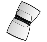 RUNROTOO Portable Two-sided Compact Mirror for Women with Abs Material and Elegant Design, for Carrying inside Your Bag or Home Use, Travel Cosmetic Mirror for Makeup Touch-ups