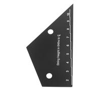 RUNROTOO Professional Precise Scale Stainless Steel Guitar String Action Gauge Ruler Measurement Tool for Electric Bass and Acoustic Guitar Suitable for Beginners and Experienced Guitarists