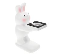 RUNROTOO Rabbit Watch Charging Base Tabletop Watch Holder Stand Resin 32mm White Charging Dock for Smartwatches, Office and Living Room,