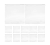 RUNROTOO Record Sleeves Vinyl Covers 12pcs Plastic Protective Sleeves Easy Access for Album Storage