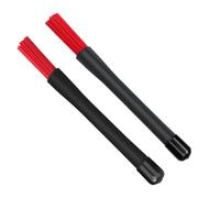 RUNROTOO Red Drumsticks Skid-proof and Easy to Handle Made of Plastic and Nylon for Drumset Percussion Instrument for Portable Drum Kits and Jazz Drumming