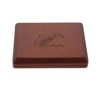 RUNROTOO Reed Case for Alto Saxophone Tenor Sax Clarinet Oboe Double-sided Wear-resistant Storage Box Holds to Reeds Portable Protection for Woodwind Instruments