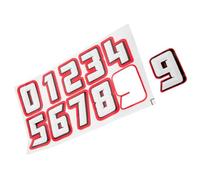 RUNROTOO Removable Reflective Film Helmet Number Stickers of 10pcs for Sports Helmet, Practical Multifunctional Decals Suitable for Daily Practice and Competition