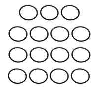 RUNROTOO Rubber Trumpet Cornet Tuning Slide Stop Rings Bumpers 15pcs for Noise Reduction and Easy Installation, Black Rubber Material, Suitable for Trumpet and Tuning Tube Slide