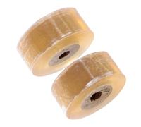 RUNROTOO Self-Adhesive Stretchable Grafting Tape Pp Film 2 Rolls, Easy to Use Yellow for Fixing Pruned Branches and Grafting Fruit Trees and Plants Gardening
