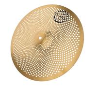 RUNROTOO Silent Cymbals Drum Set with Perforated Design Made of Stainless Steel Alloy for Quiet Practice in Public Spaces and Home Suitable for Professional Drummers and Artists