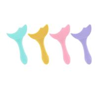 RUNROTOO Silicone Eyeliner Aid Stencils 4pcs for Women Color that Do Not Hurt the Skin Multifunctional Eye Makeup Tools Color for Makeup Travel Bag and Professional Use
