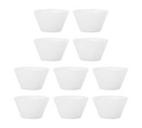 RUNROTOO Silicone Mixing Cups White with Fast Restoration and Mixing Materials Function 10pcs Reusable Pouring Cups for DIY Craft Tools for Crystal Craft and Jewelry Making