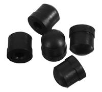 RUNROTOO Silicone Trombone Slide End Protectors 5pcs Bumpers for Water Key Maintenance Easy Installation, Black Practice Performance Accessory