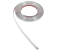 RUNROTOO Silver Car Bumper Trim Strips with Protective Scratch-proof Pvc Material Easy Installation for Car Body and Window Exterior Decoration Stylish Chrome Side Trim Strip