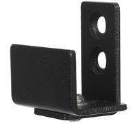 RUNROTOO Sliding Barn Door Floor Bottom Guide Wall Mounted Adjustable Position Carbon Steel Black Door Floor Guide with Smooth Polished Chamfered Edges for Scene