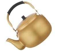 RUNROTOO Small Aluminum Water Boiler Kettle 1l Capacity with Comfortable Anti-scalding Handle for Gas Stoves and Open Flames, Practical Korean Style Tea Kettle for Home Use