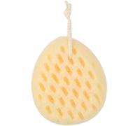 RUNROTOO Soft Bathing Sponge Body Scrubber Skin Cleaning Exfoliating Back Scrubber Reusable Bath Exfoliating Sponge for Shower Use 1pcs Beige Drop-Shaped