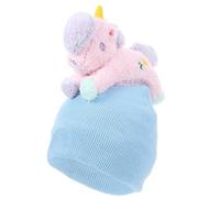 RUNROTOO Soft Elastic Ski Helmet Cover Unicorn Design Washable Protective Snow Sports Equipment for Adults Skiing and Snowboarding