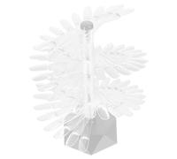 RUNROTOO Spiral Nail Tips Display Stand Acrylic Nail Art Practice Holder 60 Pcs Display Unique Simple Design for Salon Or Home Use