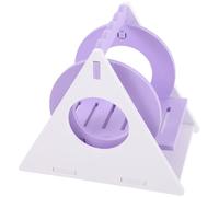 RUNROTOO Squirrel Swing Playing Hamster Cage Play and Work out Hard and Smooth Pvc 5.50x4.72x3.73in Playing for Small Pets