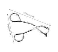 RUNROTOO Stainless Steel Eyelash Curler Mini Handheld Curling Lash Tool Silver Practical Eyelash Curling Device for Women Makeup and Lash Styling