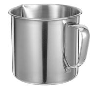 RUNROTOO Stainless Steel Measuring Cups 500ml Graduated Beaker Measuring Cup, Rust-Proof Smooth Surface Metal Laboratory Pitcher for Liquids, Solids, Scientific Research and Academic Use Style