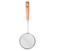RUNROTOO Stainless Steel Oil Strainer Spoon, Food Strainer Spoon, 100 Mesh Fine Mesh with Long Handle, Filters Food and Oil, for Cake Shops and Hotels