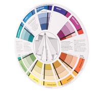 RUNROTOO Standard Color Wheel Paper Palette for Accurate Color Representation, Compact Paint Mixing Guide for Nail Artists and Designers, Learning Tool for Art Classrooms and Craft Projects