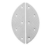 RUNROTOO Sturdy Metal Heel Plates for Men's Boots and Sneakers Featuring Heel Realignment and Screw Attachment, Slip-Resistant Iron Pads