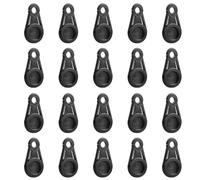 RUNROTOO Tarp Clips Heavy Duty 16Pcs with Drawstring Buckle for Camping Tent Fixing Accessories Portable Outdoor Equipment for Campers and Travelers