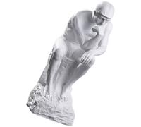 RUNROTOO Thinker Sculpture Figurine Abstract Ornament Resin Nordic Style Compact and Lightweight Minimalist Home Decor for Office Or Yoga Space