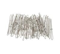 RUNROTOO Threading Clips Sewing Tool and Stainless Steel 50pcs for Elastic Bands Easy to Use and Space-Saving Wear Rope Clip for Sewing Work DIY Projects