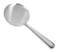 RUNROTOO Tofu Brain Spoon Multi-Purpose Cooking Scoop Stainless Steel with Comfortable Grip and Sl ppearance Serving Spoon for Tofu Brain and Jelly for Home and Kitchen Use