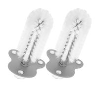 RUNROTOO Turtle Shell Cleaning Brush Accessories 2pcs with Strong Cup Abs Turtle Shell Scrub Brush Easy to Clean for Aquarium and Use