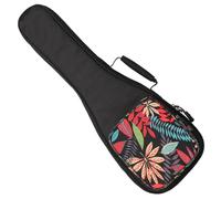 RUNROTOO Ukulele Storage Bag with Thick Padding and Nylon Material Lightweight Carrying Case with Spacious Front Pocket and Double Shoulder Straps for 23-Inch Ukuleles and Outdoor