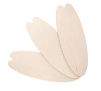 RUNROTOO Unfinished Versatile 3pcs Wooden Hanging Plaques Surf Wall Surfboard for Decoration, Beige Beach and Ocean Theme Boards for Decorating and Craft Projects Home