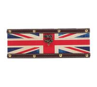 RUNROTOO Union Jack Tissue Box Cover PU Material Retro Design for Bathroom and Living Room Tissue Holder