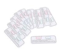 RUNROTOO -uva and Other Environments Suitable for Testing Boxes with Pvc Material 12pcs UV Test Cards UV Identifying Strips for Sterilization Convenient to Take and Store