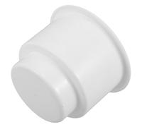 RUNROTOO Versatile Abs Plastic Boat Cup Holder Insert with Side Drain, Stable Flush Mount Design Suitable for Rvs and Game Tables, Simple White Drink Holder for Boats and Yachts