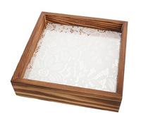RUNROTOO Vintage Lace Nail Art Display Board Frame for Salon Photography Decorative Nail Tips Sample Holder Tray Stylish Showcase Stand Collections
