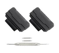 RUNROTOO Watch Strap Adapter Replacement Set in Black Tpu Sturdy Connector for Watch and Strap for Repairing Broken or Old Connectors
