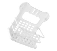 RUNROTOO White Pp Wall Mounted and Floor Storage Basket for Bedroom and Office, Simple Elegant Design for Small Items and Sundries Organisation