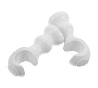 RUNROTOO White Wooden Curtain Rod Holders Set 2Pcs 28.5Mm Diameter Solid Wood Wall Mount Brackets for Bedroom Window Drapery