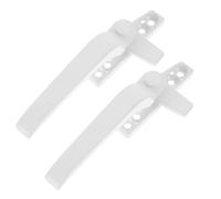 RUNROTOO Window Handles Set Modern Style 2pcs for Upvc Windows Aluminium Alloy with Embedded Handle No Burrs and Stable Installation
