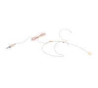 RUNROTOO Wired Headset Microphone Vocal Condenser Mic with Screw Thread for Voice Amplifier, Beige Headwear Mic for Singing, Teaching, Lectures, Professional Audio Use