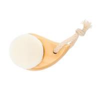 RUNROTOO Wood Facial Brush with Ergonomic Handle for Deep Cleansing and Gentle Exfoliating Face Scrubber Massager for Blackhead Removal and Daily Skin Care Suitable for All Skin Types