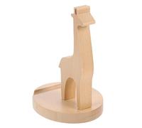 RUNROTOO Wooden Cartoon Giraffe Phone Stand Desktop Phone Holder Environmentally Friendly Safe Solid Wood Cellphone Stand for Family Desktop Management